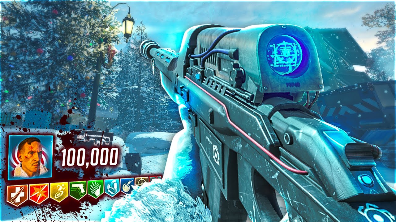 INSANE Christmas ZOMBIES Map With Snowman BOSSFIGHT!!! “Ski Resort” (Black Ops 3 Zombies)