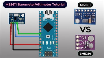 MS5611 Barometer/Altimeter Tutorial with Arduino || BME280 vs MS5611 Comparison