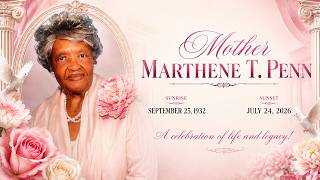 Remembering the Life of Mother Marthene T. Penn | Greater Community Church of God In Christ