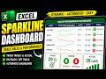 Automate Your Sales Tracking! 📈 Dynamic Excel Sparkline Dashboard Tutorial