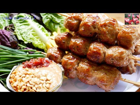 NEM NƯỚNG - Bí quyết làm Nem Nướng Viên dai giòn và Cách pha Nước Chấm Nem thơm ngon by Vanh Khuyen