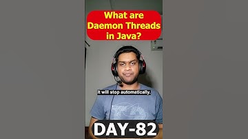 What are Daemon Threads in Java? #java #interview #interviewtips