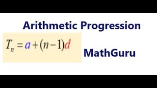 Arithmetic Progression (Grade 10-12, GMAT, GRE, CAT)