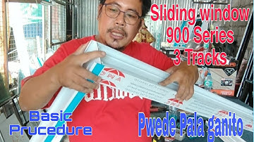 Sliding window 900 series 3 tracks