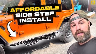 Easy and Affordable Jeep Wrangler JL Side Step Install