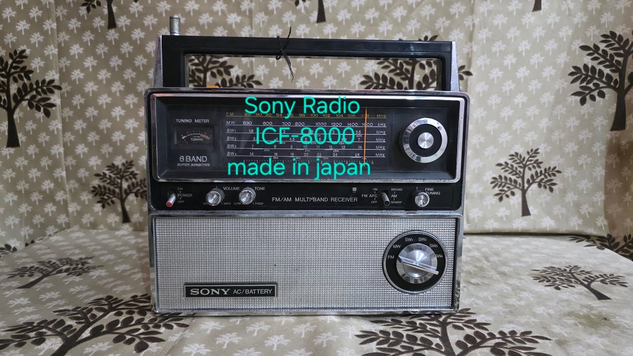Sony 6 band Radio model ICF-8000 made in japan 98286 22958