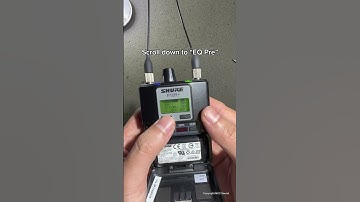 IEM Beltpack Audio Settings - Shure PSM1000 P10R+ Self Help