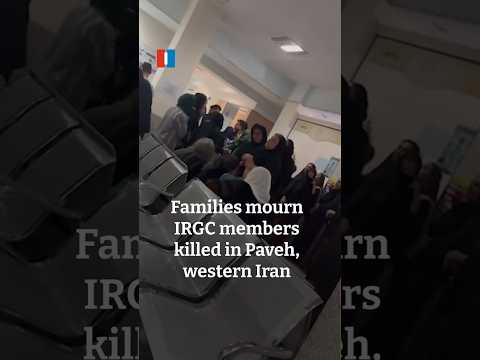 Families mourn IRGC members killed in Paveh, western Iran
