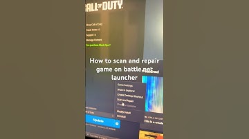 How to scan and repair game on battle.net launcher