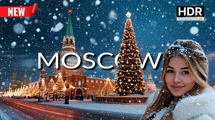 ❄️ МОЩНЫЙ СНЕГОПАД В МОСКВЕ! Как украсили Россию к Рождеству и Новому году 2025! 4K HDR