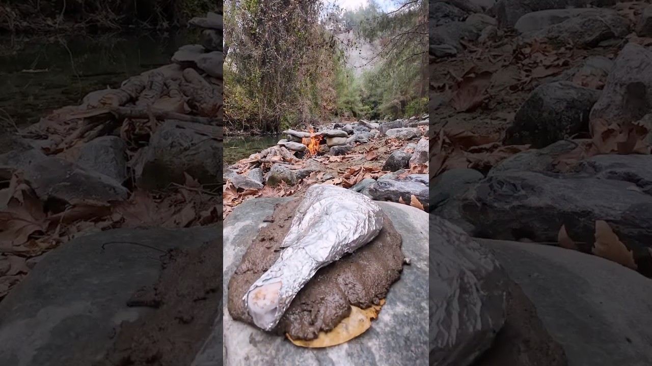 İlkel yollarla çamurda hindi but tarifi -turkey legs in mud recibe