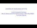 UNIVERSAL OF KNOWLEDGE | MOST IMPORTANT MCQ RAJASTHAN LIBRARIAN 3rdGRADE | UNIT WISE MCQ |