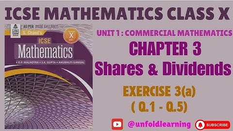 ICSE CLASS 10 || S Chand