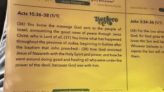 2023 Acts 10:36-38 NIV JR