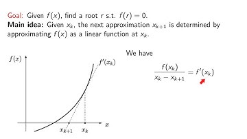 ch5 6: Numerical Solutions of nonlinear equations. Newton