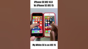 iPhone SE iOS 14.8 vs iOS 15 - Speed Test + Games