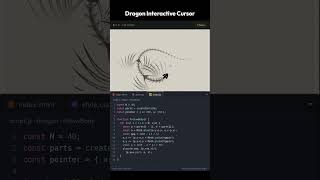 This Dragon Follows Your Cursor! 🐉 | HTML CSS JavaScript #Shorts