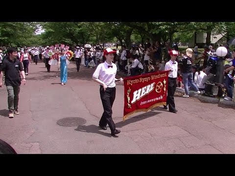 京都両洋高等学校 吹奏楽部 @ ブラスエキスポ2016 パレード Scene2