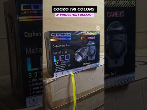 COOZO PREMIUM TRI COLORS 3" PROJECTOR LED FOGLAMP WITH 18 MONTHS WARRANTY 📞6268-777-684
