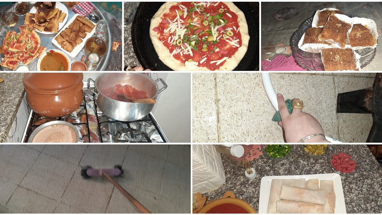 روتين رمضاني 🌛فيه غير النشاط 💥فحفحت كوزينتي ودرت فطور خفيف بناتي تشهاو 🍕 بيتزا كوفار بصحتهم😘🌹