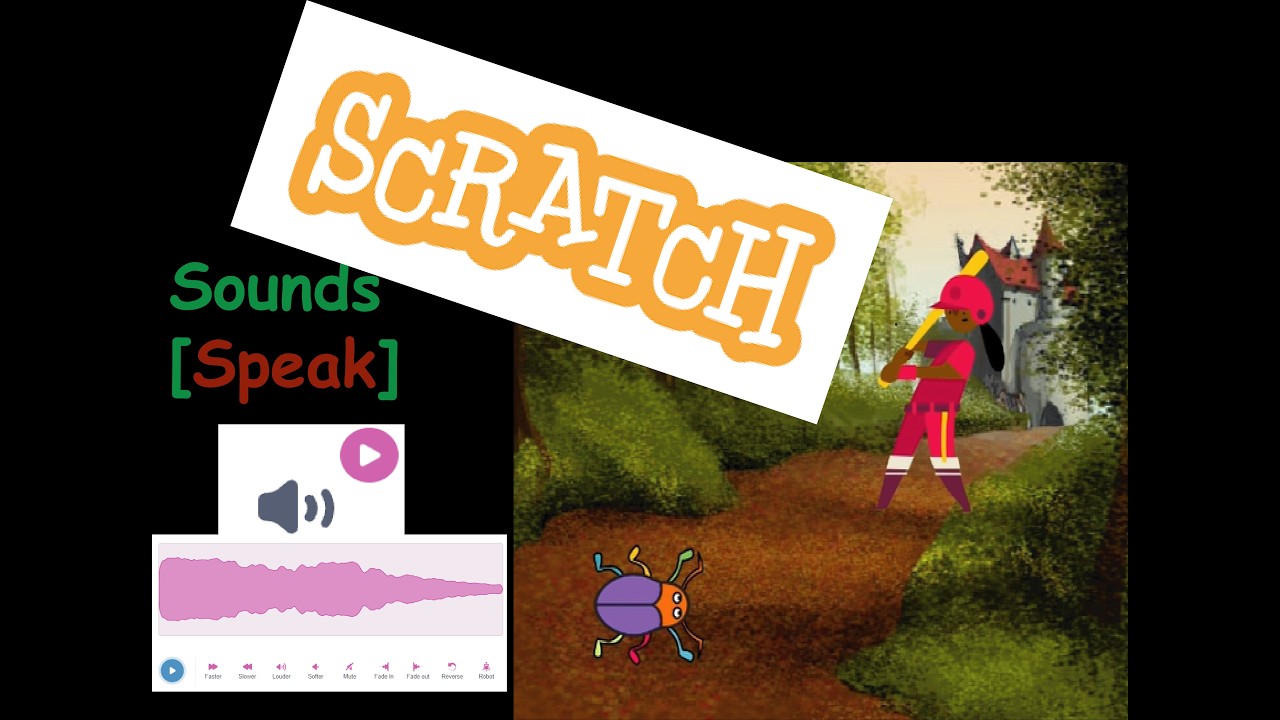 Scratch Sounds & Motion Activities  - Beetle and Batter✨🎵
