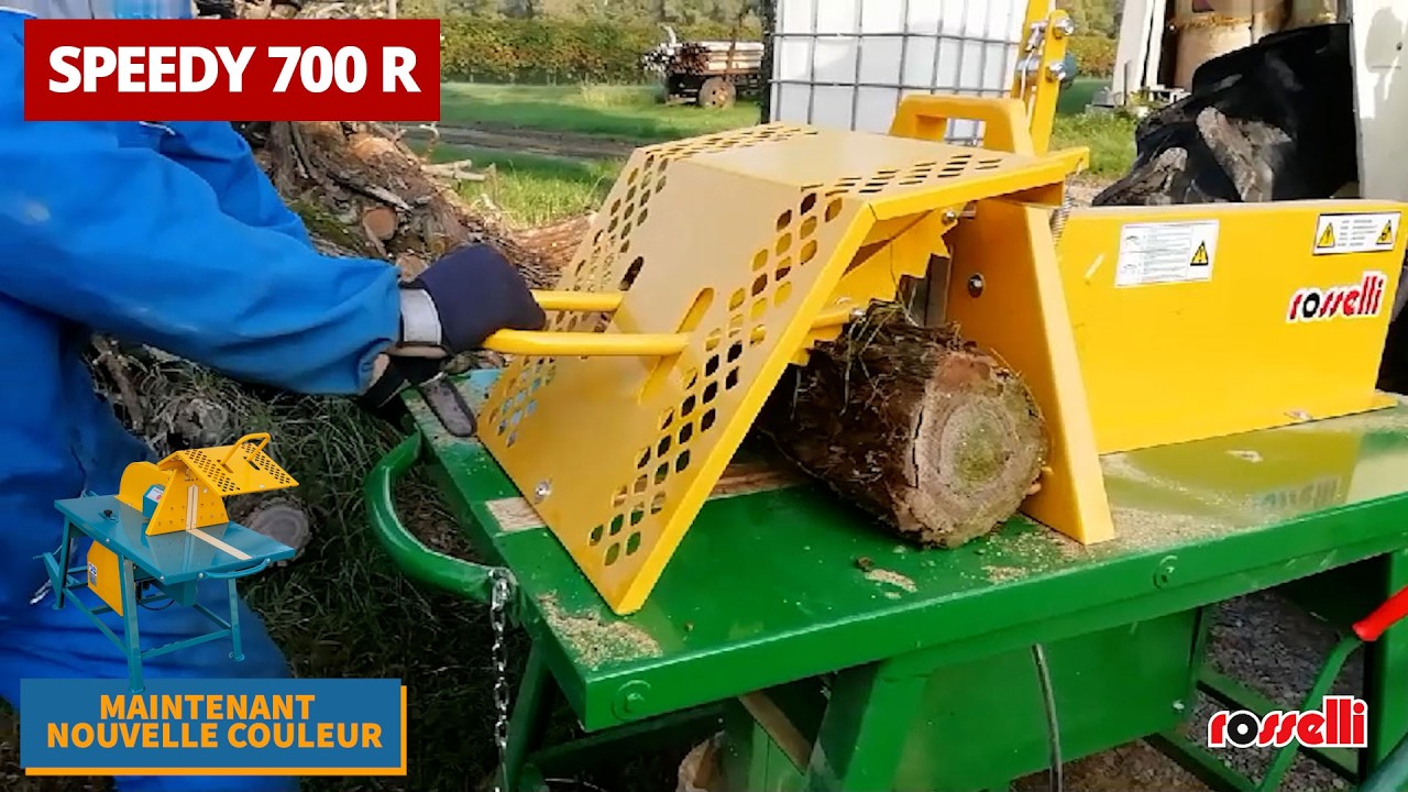 Scie à bûche Rosselli Speedy 700 R – Scie Circulaire Prise de force rapide et sûre