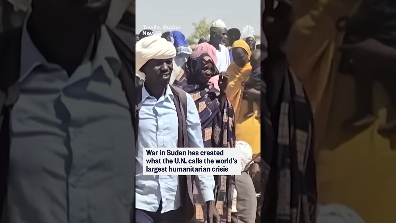 Displaced Sudanese arrive at a U.N. refugee camp after escaping al-Fashir