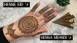 Mon Henné pour l’Eid 2021 ✨ Style Moderne - Modèle #6  ( Henna Mehndi 2021/2022 )