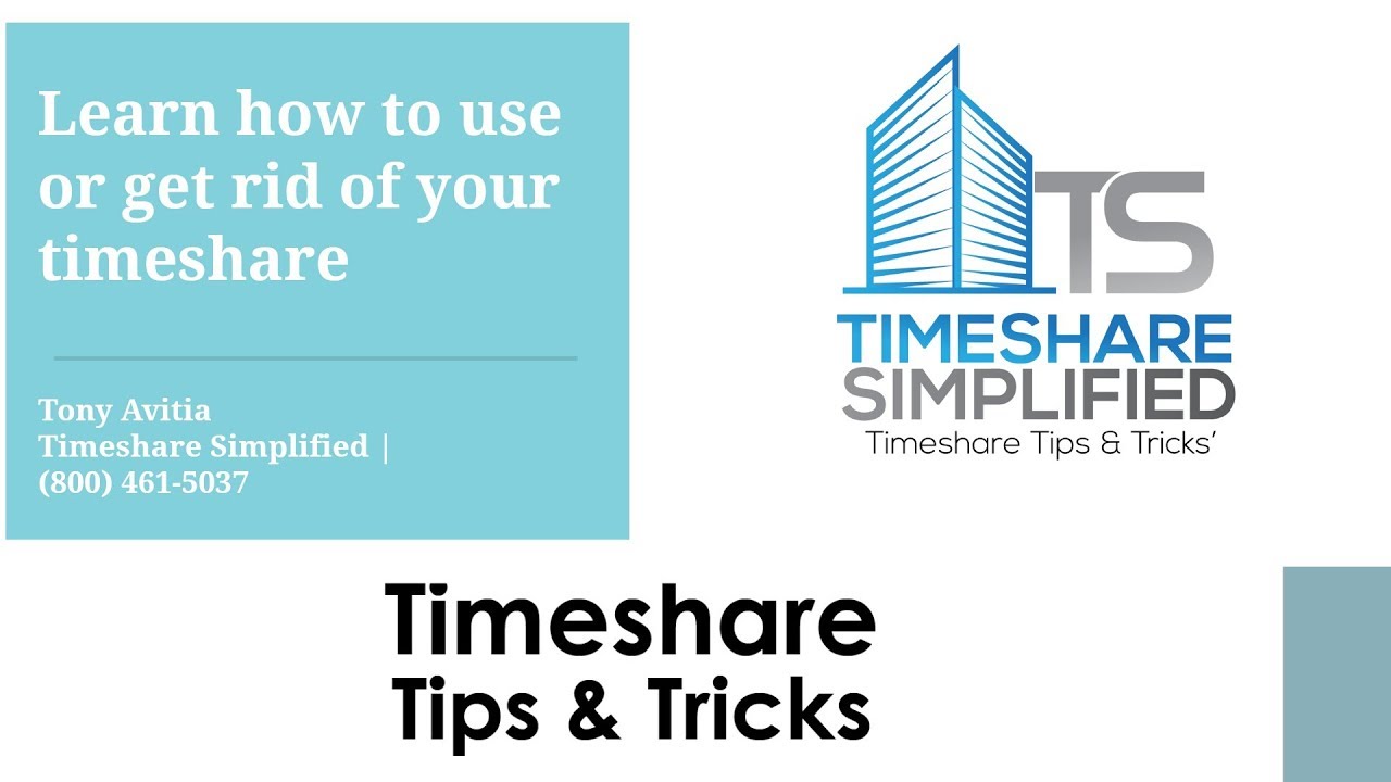 How to sell or rent your timeshare - YouTube