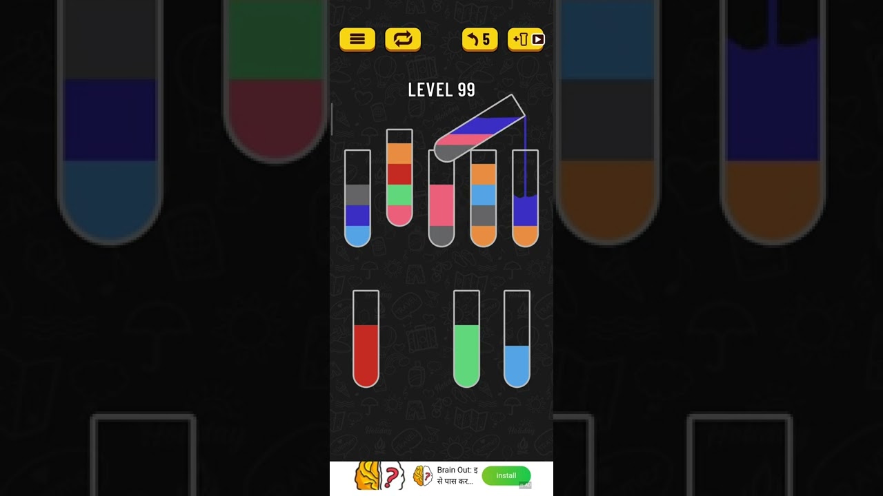 Water sort puzzle level 99
