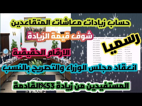 النسب الحقيقية لزيادة معاشات المتقاعدين 2025 وزيادة الاجور ب53 والمستفيدين منها