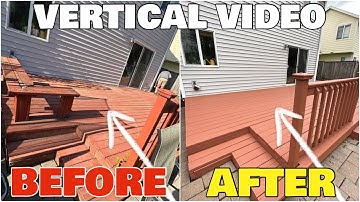 How To Sand & Re-Stain A Deck With SuperDeck Exterior Solid Color Deck Stain From Sherwin Williams