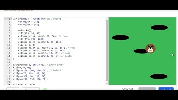 How To Do The Challenge: Moles in Holes on Khan Academy Computer Programming JavaScript