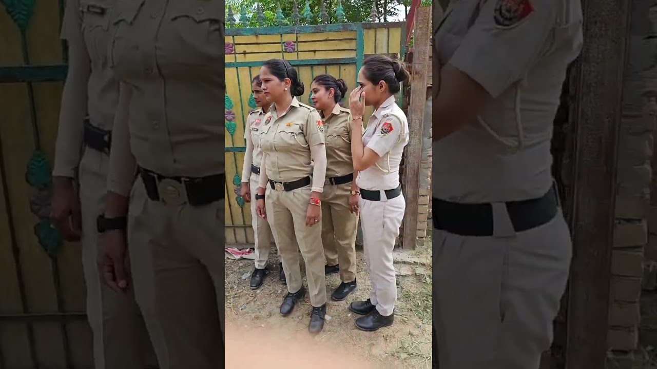 गाँव दुपेडी ( असंध ) की गलियों में पुलिस ही पुलिस # पीला पंजा पहुंचा साथ # भाई चारा हुआ 0