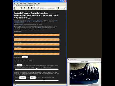 SamplePlayer, SampleLoader, Sequencer and Keyboard With Audio Data API