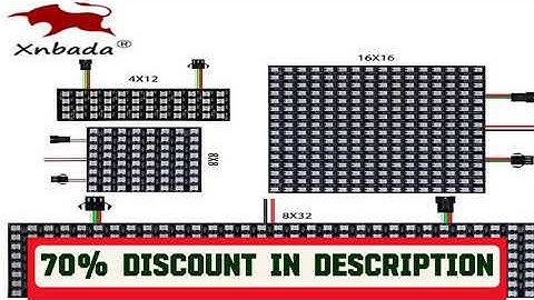 A must-have product! 1-10Pcs WS2812B RGB Flexible 4X12 8X8 16x16 8x32 Pixel Led Panel Matrix Scree