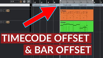 Timecode & bar offset in Cubase