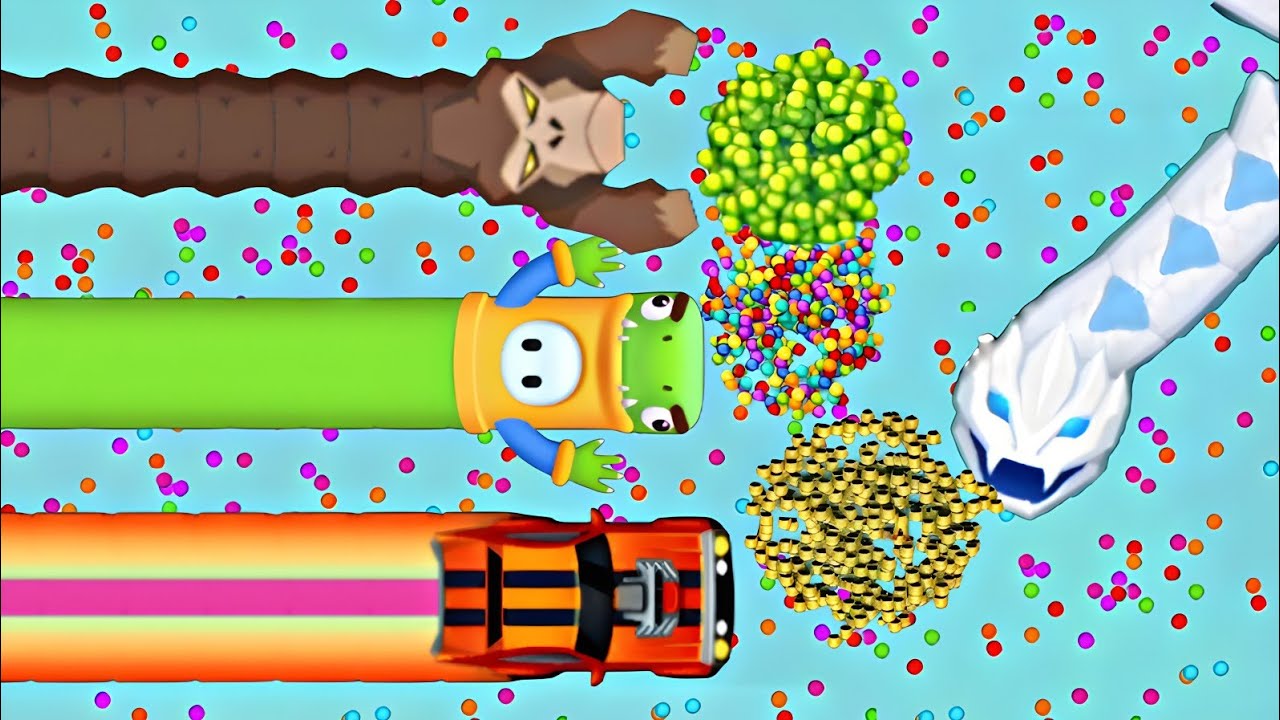 Epic Snake.Io Gameplay 🐍 Lovely Snake Skin 🐍 Snake.io Map