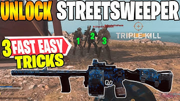 ✅ How to UNLOCK THE STREETSWEEPER Cod Cold War Warzone Rebirth - 3 Fast Easy methods
