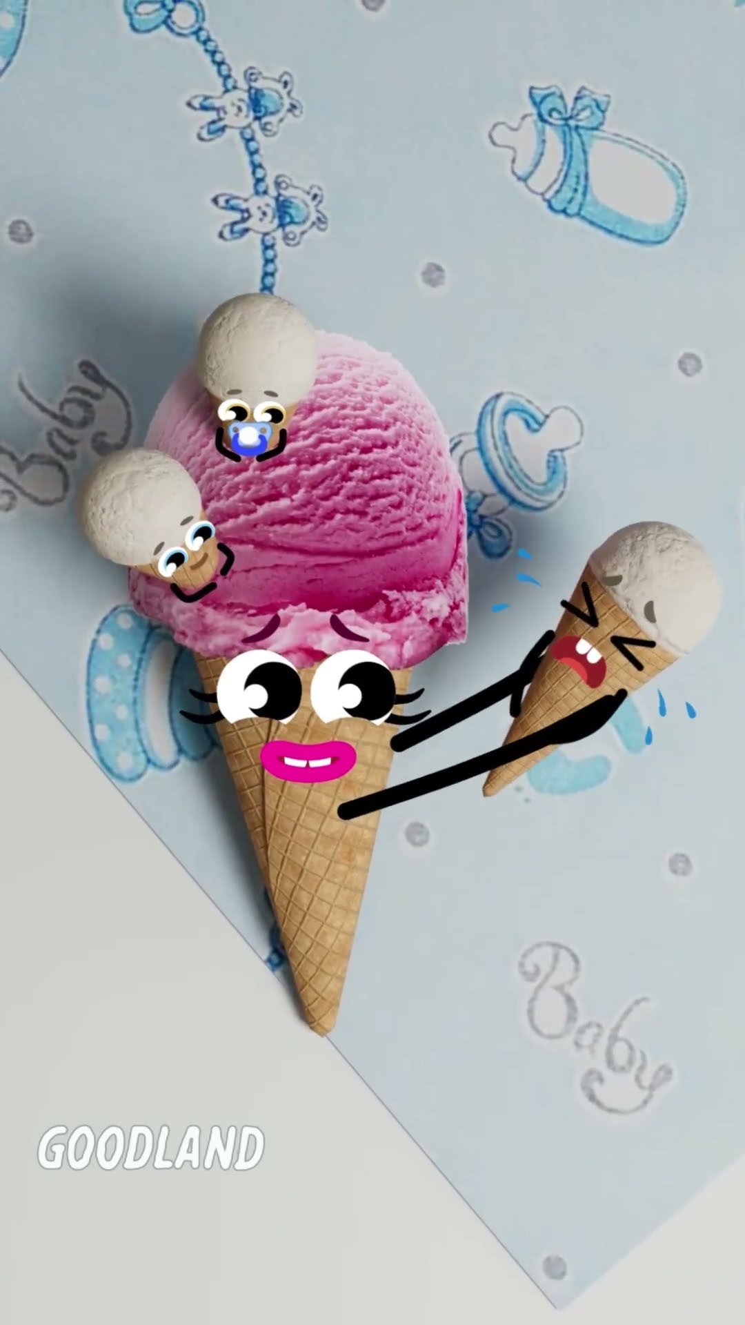 Goodland | Caring Ice Cream ? #doodles #animation #cartoon #GOODLAND
