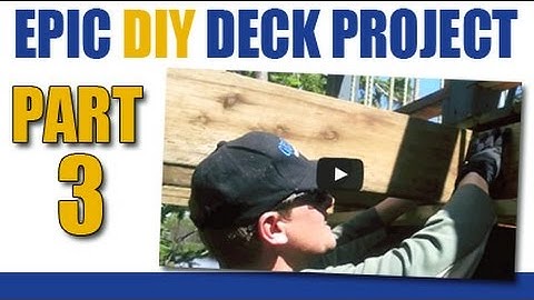 Epic DIY Deck Project- Part 3- Installing Joists, Brackets & Blocking