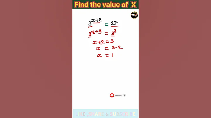 Find the value of X | Math Olympiad Problem | Can You Solve This ? #shorts #maths #viral