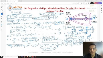 Lecture 27 Jet Propulsion of ships when inlet orifices face the direction of motion of the ship