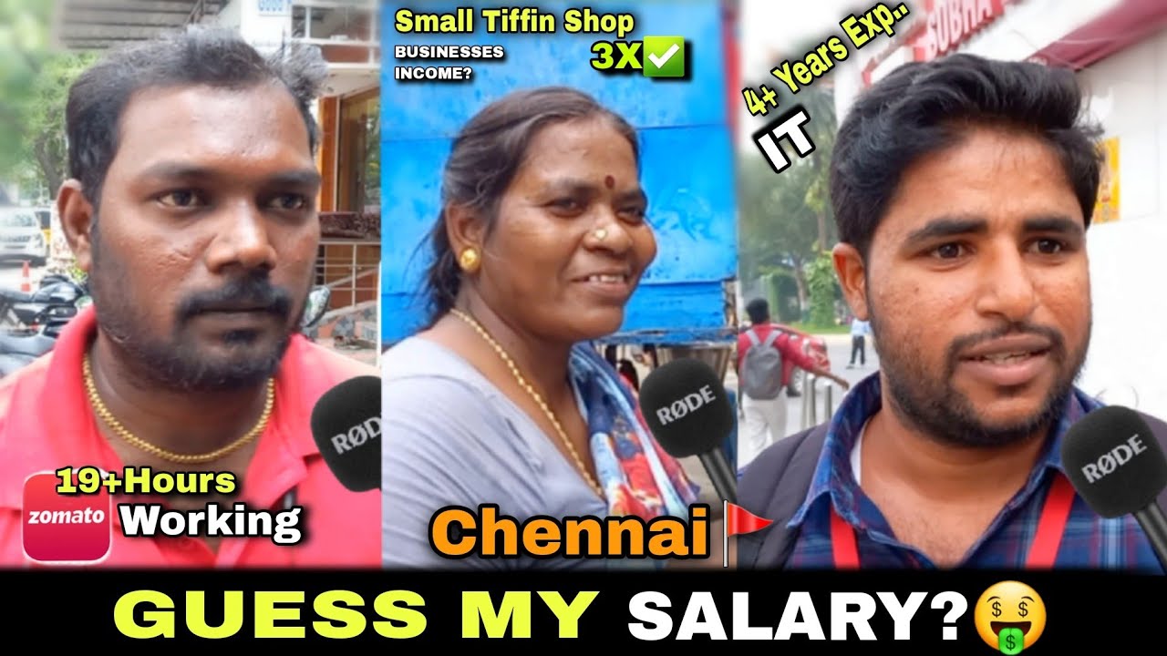 How Long Chennaiites Work in a Day? Chennai Street Interview | Tamil