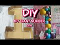 DIY Giant Number 1 | Balloon Mosaic Tutorial | Balloon Number Mosaic 1 | DIY Large letter 1 tutorial