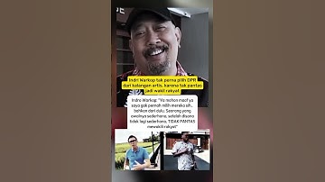 Indro warkop ketika ditanya soal anggota DPR joget naik gaji