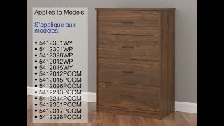Using Your Anchor Kit - Anchoring 4 Drawer Dresser to Wall in Wood Studs