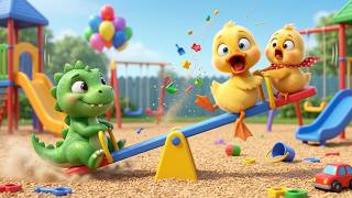 El Bebé Dinosaurio Rompió el Patio de Juegos 🦖 Canciones Infantiles y Rimas para Niños y Bebés