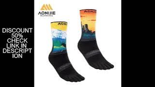 AONIJIE E4843 One Pair Long Tube Outdoor Five Toe Socks Shock Absorption Toe Socks Stocking for Trai