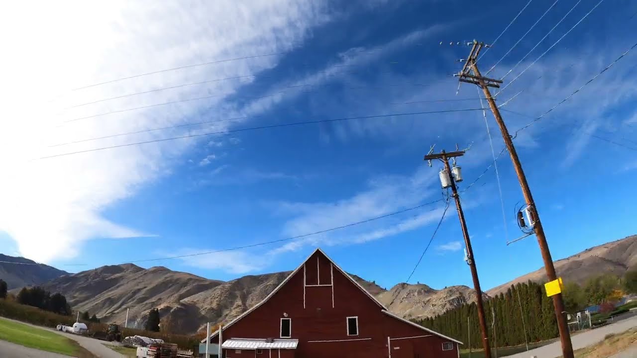 (4k) Driving in Washington 11/13/2023: US Highway 97 N from Wenatchee to Chelan Falls (V of XI)